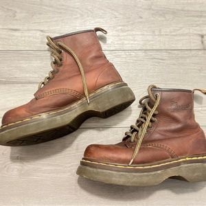Dr Martens Rare 🦄 Vintage Chunky Platform boots crazy horse size w7